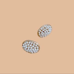 Pearl Pave Studs Vintage